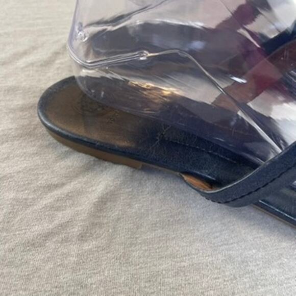 Tory Burch Miller Sandals Shoes Black Patent Leather 9 M - Picture 9 of 13